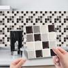 30 Stück Marmormosaik-Fliesen Wandaufkleber-Transfers Flache 2D-bedruckte Abdeckungen für Küche Badezimmer Abziehen & Aufkleben Wasserdichte Kunst-Wandmalerei