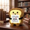 Amigurumi Knit Bread Crochet Toast Doll Funny Plush Birthday Gift Desk Decor Ornament Card