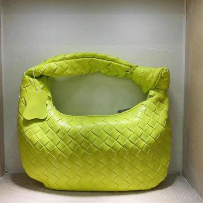 Luxury Zipper Clutch Woven Leather Bags For Women Fashion Shoulder Lady's Hobo Hand Clutch Bag Soft Hobo Tote Bag