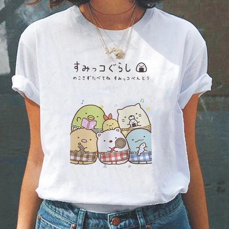 Cartoon Cute Japanesestyle Fashion Women TShirts Harajuku Kawaii Clothes Short Sleeve Summer Tees Casual FeUnisex Tops ONeck