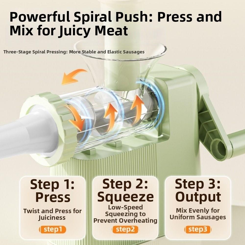 Manuelle Wurstfüllmaschine mit großer Kapazität Fleischwolf Füllmaschine Küchenwerkzeug