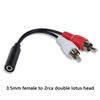 1/1/1Pcs RCA Audio video AV Cable Wire Cord 1.1mm Audio Aux Socket pole male female Jack Plug To 1RCA 1 RCA male female Adapter