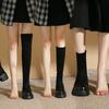 High-heeled versatile velvet and thin elastic thin boots, new thick-soled over-the-knee boots in autumn and winter 2025, women's high boots