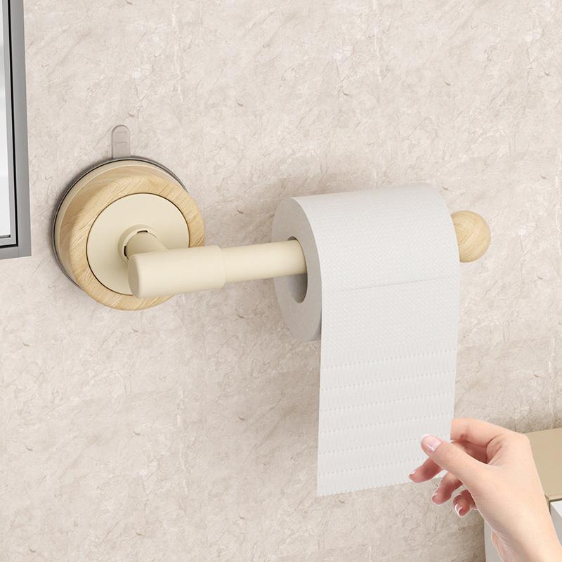 

Punch-free Wall-mounted Roll Paper Storage Rack Bathroom Toilet Suction Cup Paper Towel Holder Bathroom Paper Towel Hanger