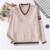 JK Sweater Spot Japanese College Embroidery V-neck Long Sleeve For Men And Women Students School Uniform Sweater Knitting Jacket
