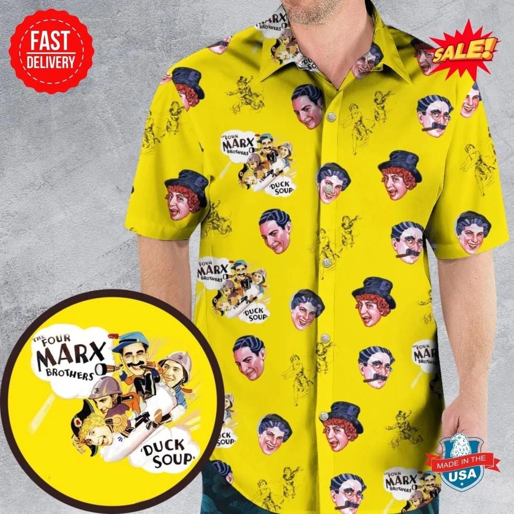 The Duck Soup The Marx Brothers Hawaiian Shirt Unisex T-Shirt XXXXL