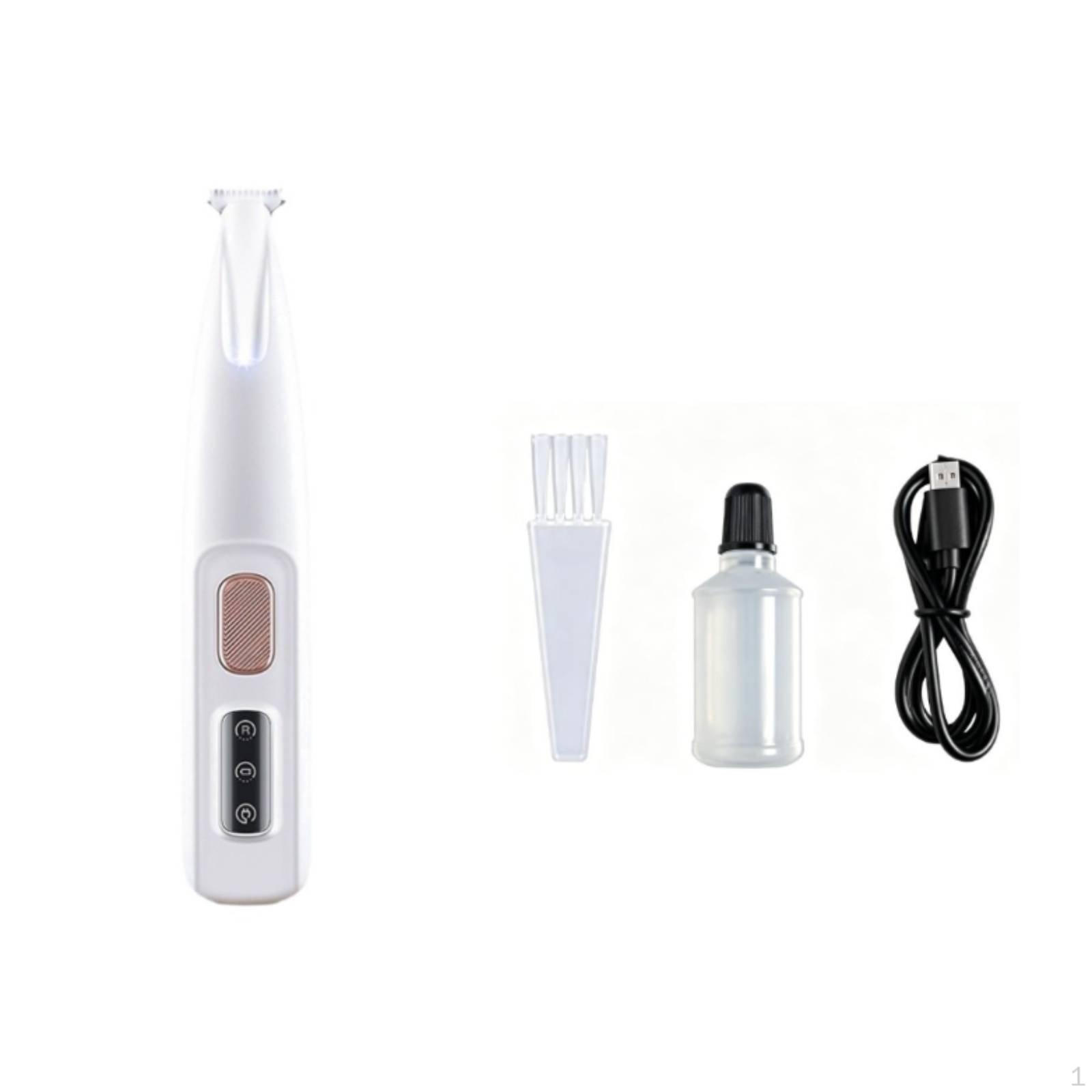 Digital Display Pet Trimmer Wide Head Waterproof Hair Easy Cleaning Chinese White Chinese White Standard