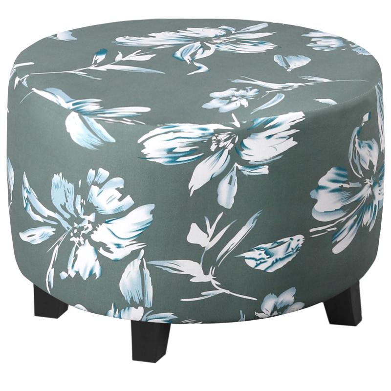 

Современный минималистский круглый стульчик-чехол универсальный эластичный обеденный пуфик чехол пылезащитный протектор подставки для ног S