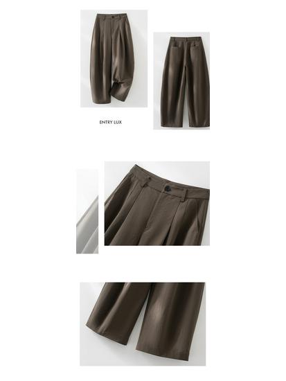 Women's Versatile Wide-Leg Scimitar Pants - Spring 2026 Casual Slimming Fit