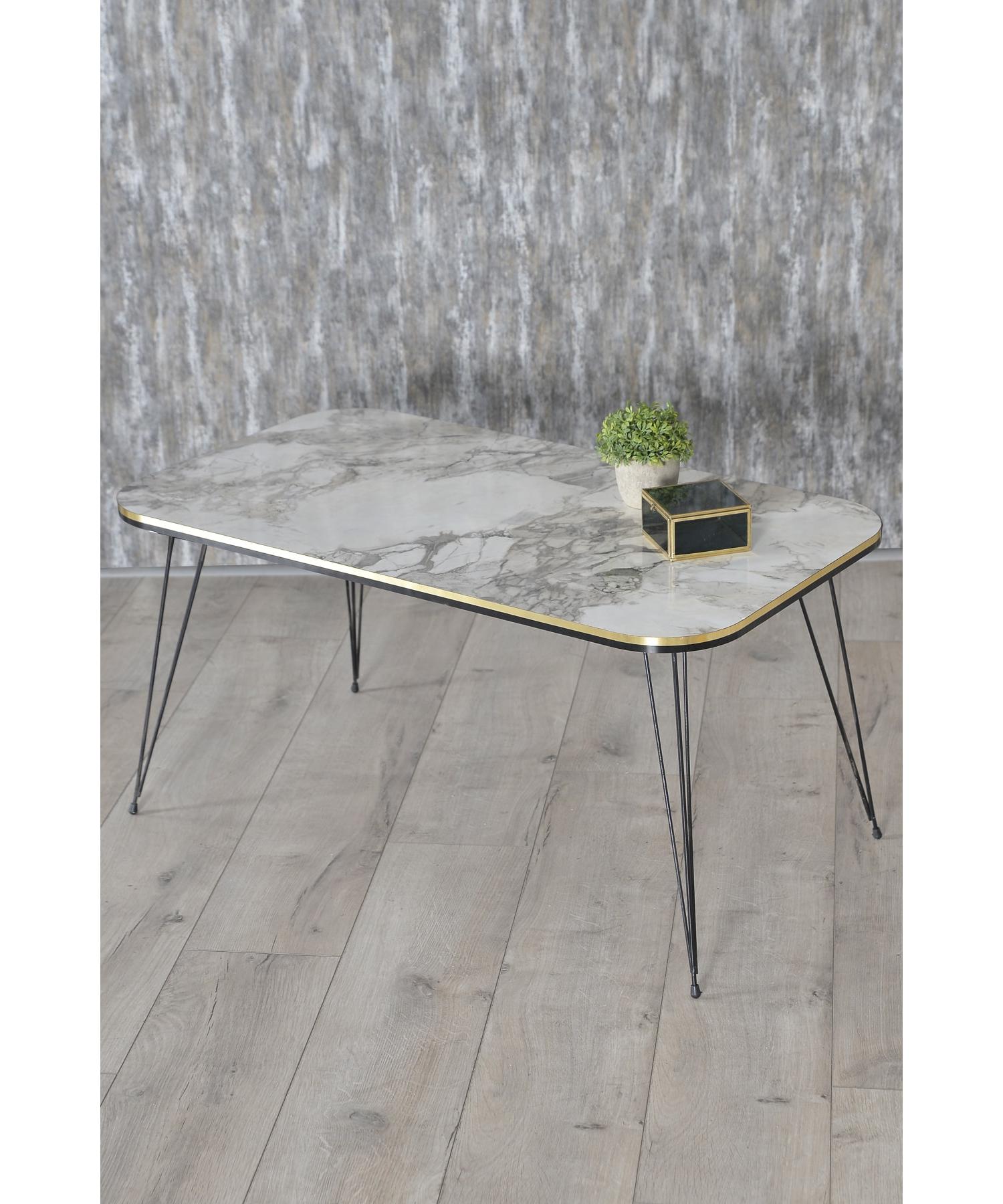 

Center Table Cr Black Wire Leg Double Gold Ephesus