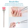 Nail Drill Bit Set Tungsten Steel Drill Bits Mini Cleaning Brushes for Nail Prep Cuticle Nail Gel