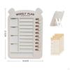 Detachable Chart Daily Schedule with Blank Card Paper Task Planning for RV Office