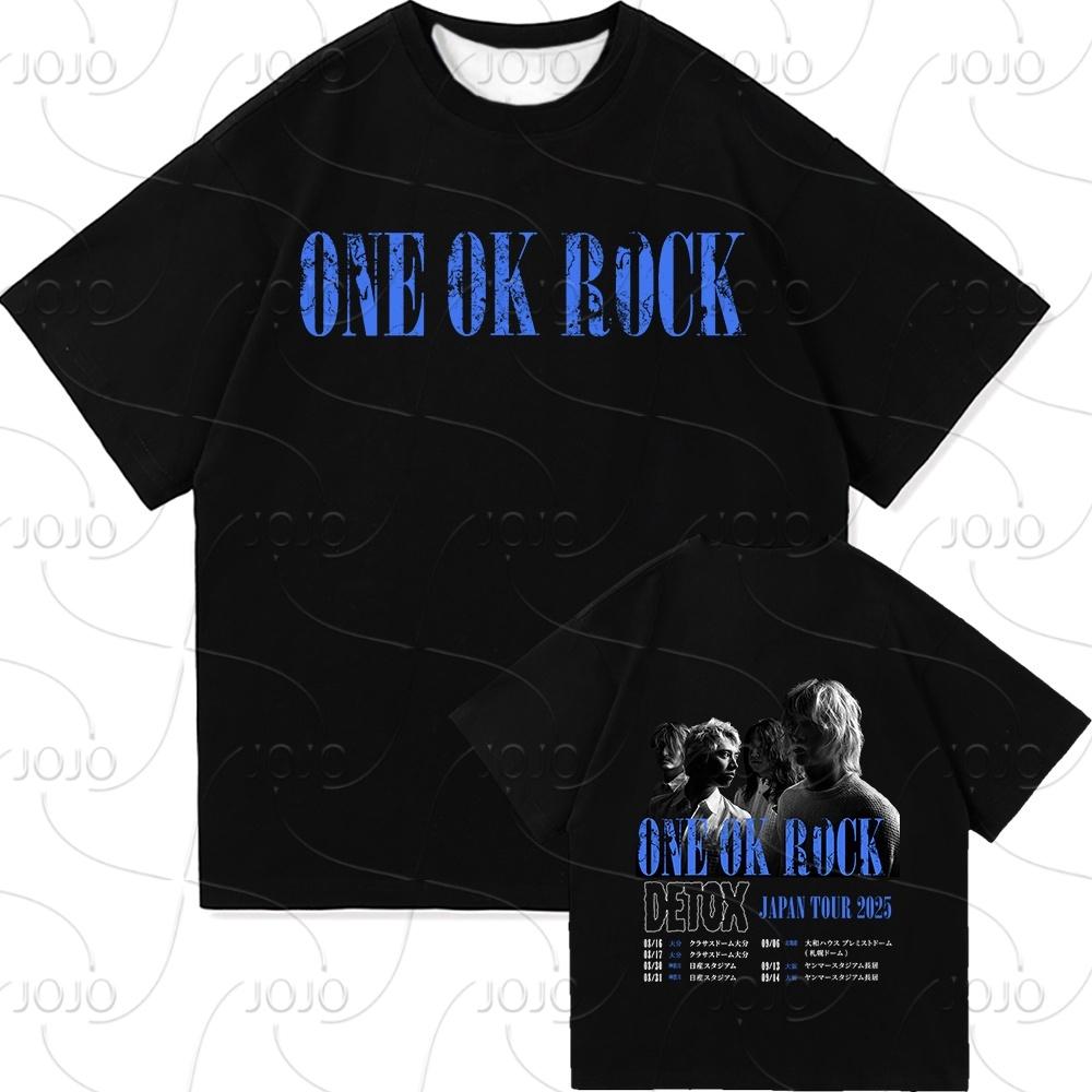 One Ok Rock DETOX Tour 2025 T-shirt Moda Odzież męska/damska Vintage Harajuku Szybkoschnąca odzież Punk T-shirty