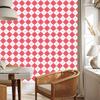 Wallpaper Basic Retro Checkered Coral and White 50x1000