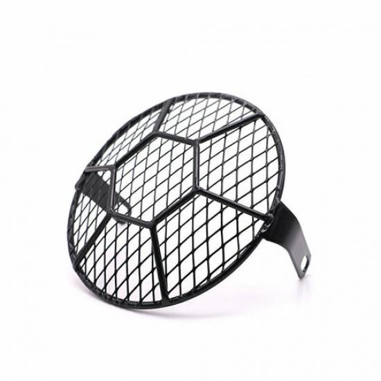 6.5" Retro Motorcycle Headlight Grill Mount Cover Bracket Fits For Cafe Racer US