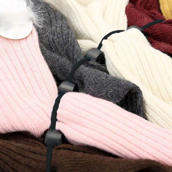 Adjustable Socks Storage Organizer Socks Drying Hanging Rope Home Portable Footprint Hooks Non-slip Socks Drying Hanger