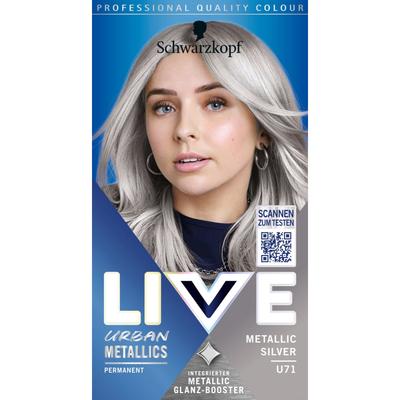 1f Haarfarbe Live Urban Metallic U71 Metallic Silber