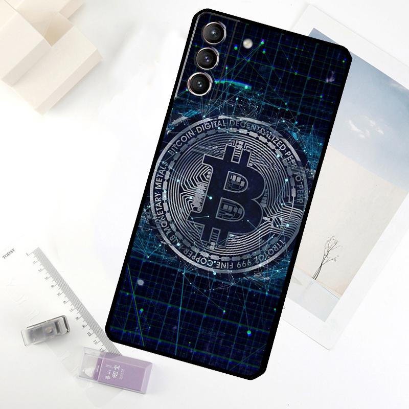 Bitcoin Coins Funny Phone Case For Samsung Galaxy S25 S24 S23 S22 S21 S20 S26 Ultra S10 Plus S23 FE S25 FE Cover