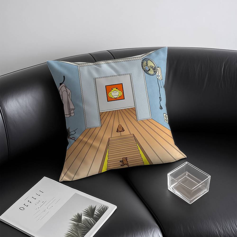 

C-choiHaer-yung Pillow Case Anti-dustmite Invisible zipper Sofa Bed 12x12Inch