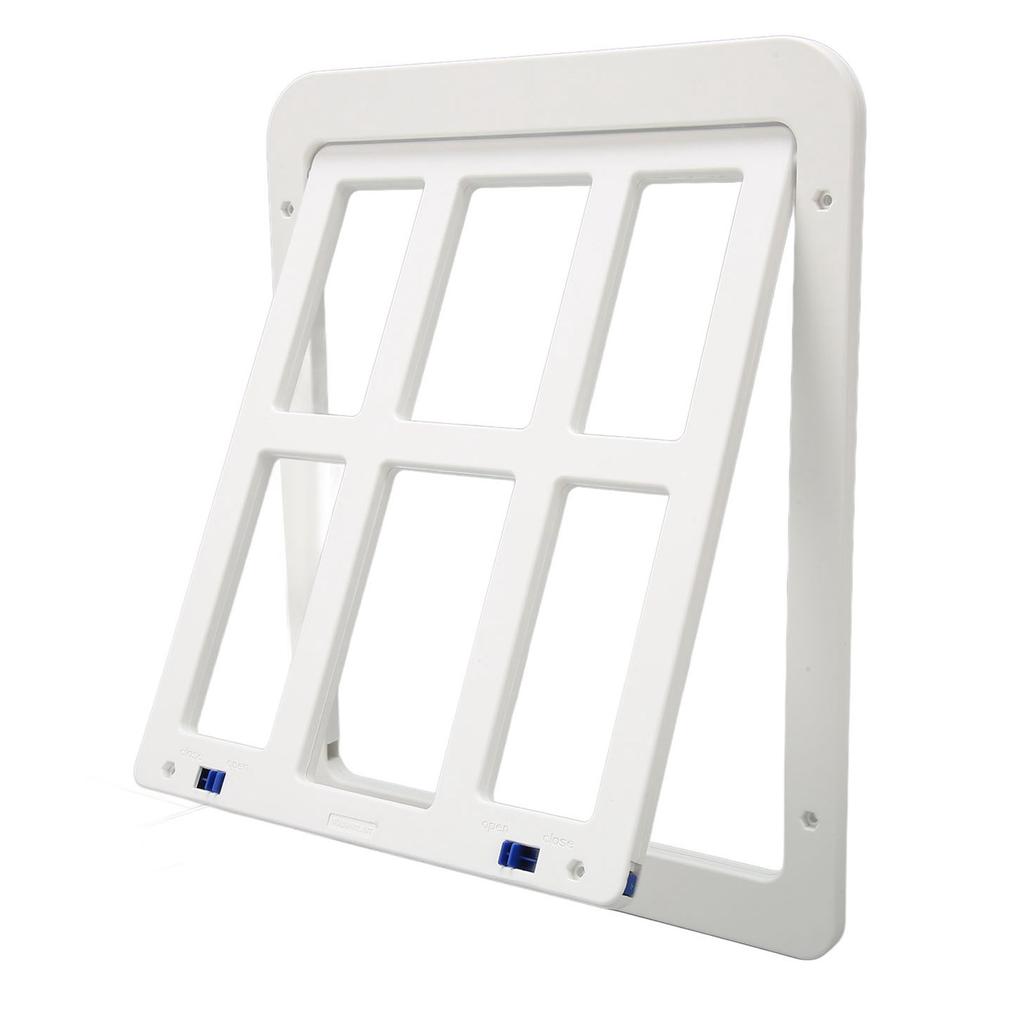 Dog Screen Door Lockable Pet Screen Door Double Magnetic Closure Sturdy Doggie Door for Pet