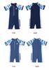 Boys' Cartoon Two-Piece Long Sleeve Swimsuit – S, M, L Sizes, Sun Protection, Quick-Dry Summer Swimwear.