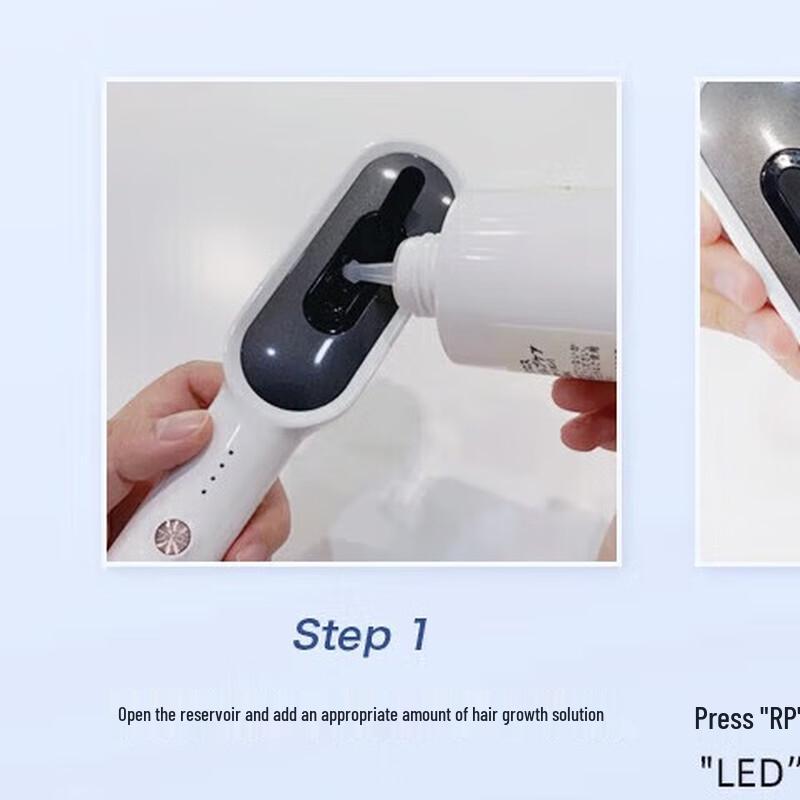 Jinda Red Light Hair Growth Comb with Liquid Applicator CN plug (adapter included)