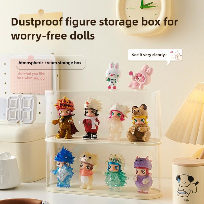 Desktop Blind Box Granule Display Storage Box Stackable Case Dustproof Blind Display Shelf for Figure Acrylic Magnetic Organizer
