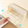 Plastic Wall Mounted Chopstick Storage Box Large Capacity Cutlery Organizer  Bathroom