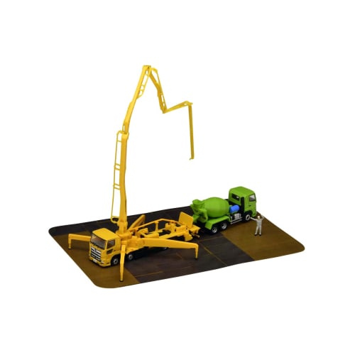 

TOMYTEC The Truck Collection Truck Collection Concrete Pump Truck Set A Diorama Supplies