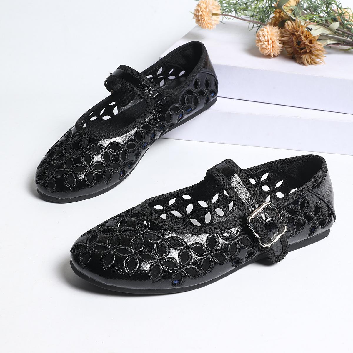 

Open-toe Sandals, Women s Shoes, Breathable Shoes, Flat Shoes 36 чёрный