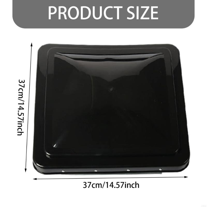 28GC 14 Inch Campers Vent Cover Weatherproof Vent Cover Replacement Vent Lid Plastic & Metal Cover for Car Trailer Motorhome
