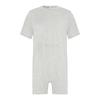 Women’s Special Needs Adaptive Romper Short Sleeve Shorts Bottom Back Zipper Bodysuit with Feeding Tube Access for Daily Care
