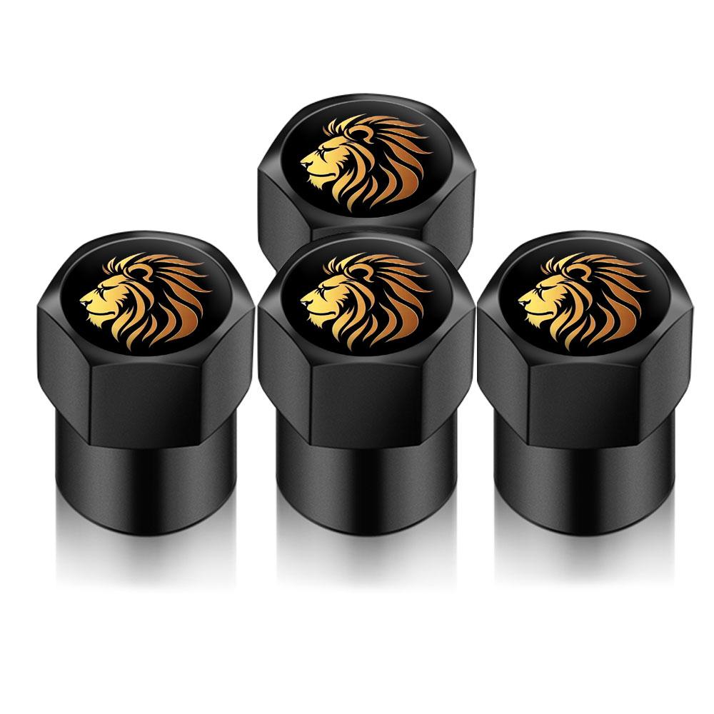 4PCS/LOT DIY Universal For Lion Shape Car Wheel Tire Air Valve Caps Stem Car Stickers For Cars Motor Auto Accessories Decor Gift