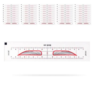 Jessie Eyebrow Frame Design Sticker, Women's Straight Type, 50 Pieces