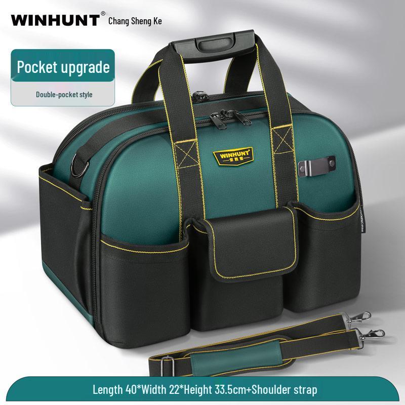 Sturdy Hydroelectric Durable Canvas Tool Bag - Thickened, Wear-Resistant, Multi-Function Hardware Storage