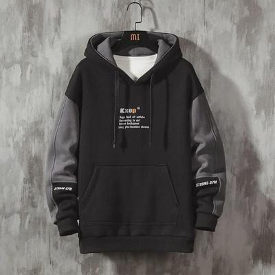 Men's Hooded Sweatshirt: Spring/Autumn Style, Plush, Trendy, Loose Fit – Versatile 2020 Jacket for Couples