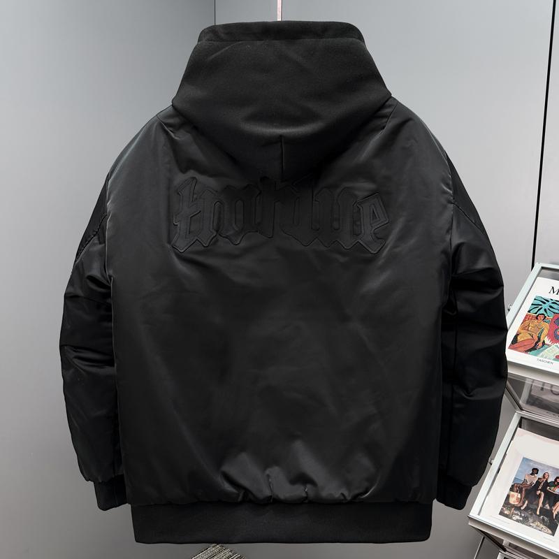 Plus Size 5XL-11XL Fashion Men's Bomber Jacket Autumn Winter Quilted Cotton Coat Hooded Casual Loose Thick Warm Oversize Outerwears