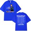 Rick Astley The Reflection Tour 2026 Graphic T Shirts Unisexs Vintage Fashion Oversized Cotton Tshirt Unisex Hip Hop Clothing Tshirt