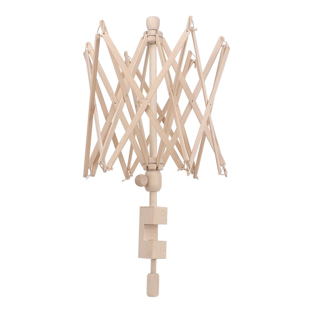 1pcs Manual Umbrella Shape Wooden Yarn Winder- Handcrafted DIY Knitting Crochet Tool for Wool Yarn Thread- No Electricity Needed