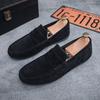 Doudou shoes summer new matte suede lazy small leather shoes loafer driving shoes
