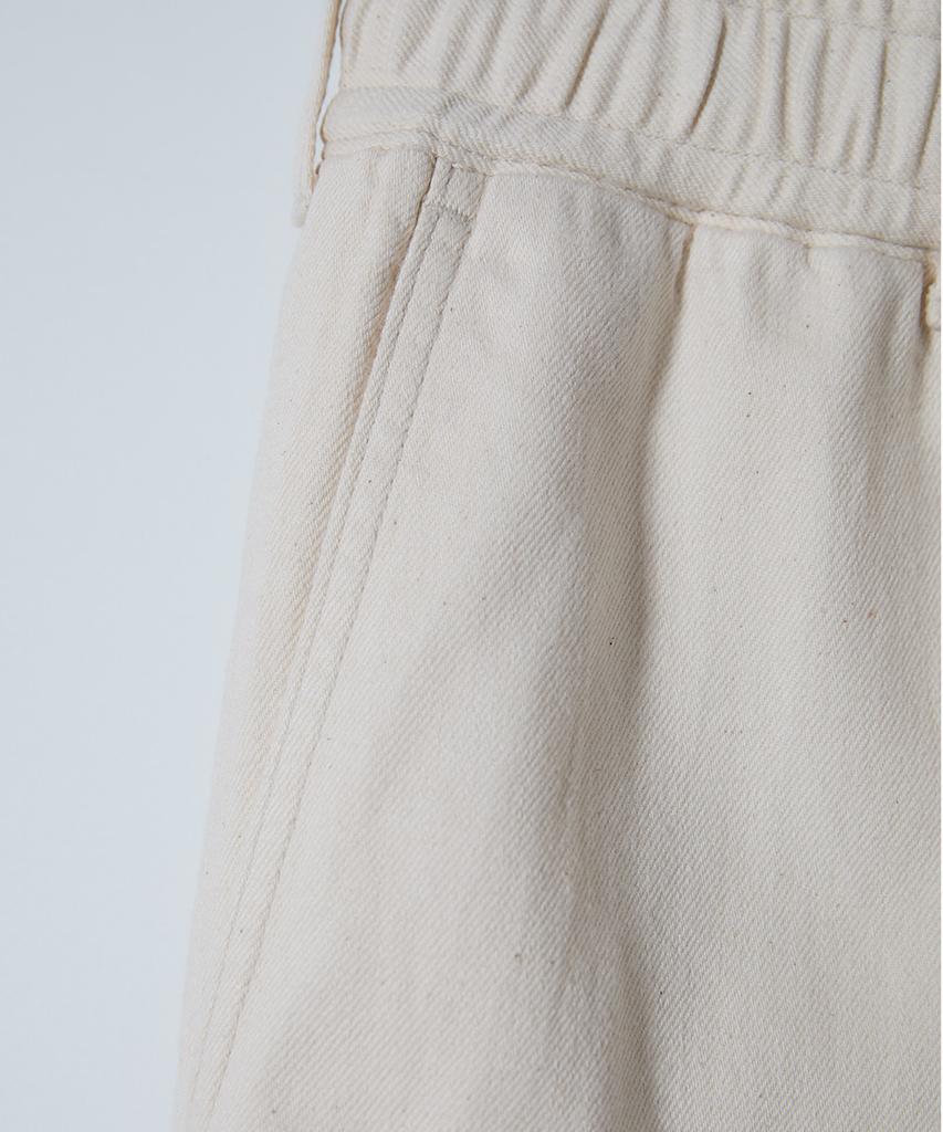 Holliseon Cove Drape Loose Denim Pants Ecru