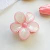 Hair Claw Flower Shape Stable Grip Glossy Shark Hair Clip Half-Tied Hair Ponytail Updo Hair Claw Hair Accessories