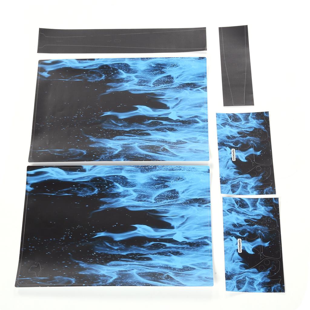 Kontroller Beskyttende Klistremerke Spillkonsoll Skin Dekorasjon Deksel for PS5 Flammemønster