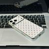 Large Plated Heart Laser Full-Screen iPhone 17 Case – Compatible with Apple 13/14/15 Pro Max and 16.