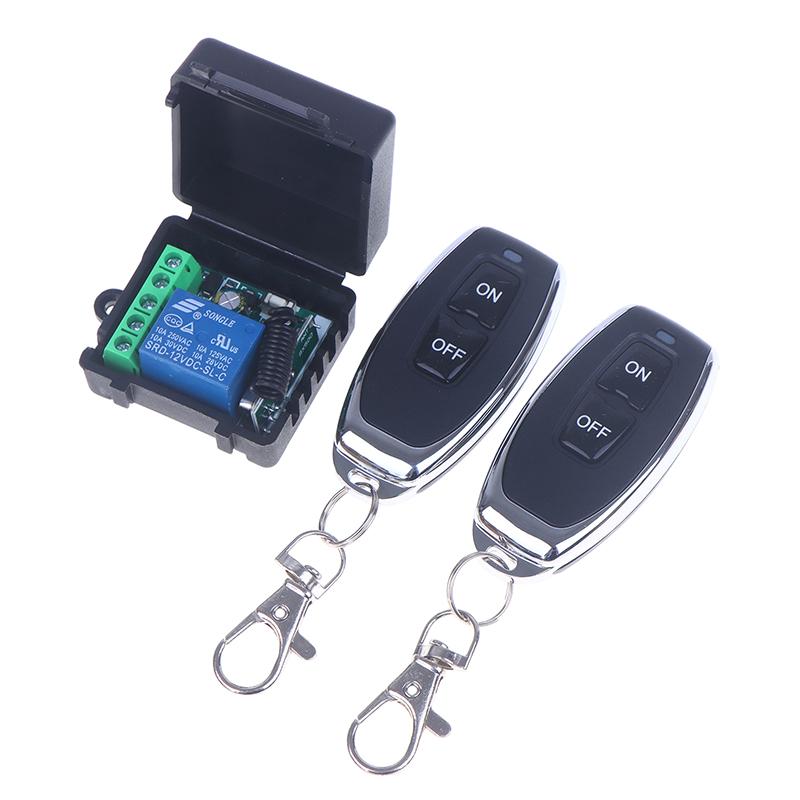 DC 12V 1CH Relay Receiver Module RF EV1527 Learning Code Transmitter Access Control 433Mhz Universal Wireless Remote Key Switch