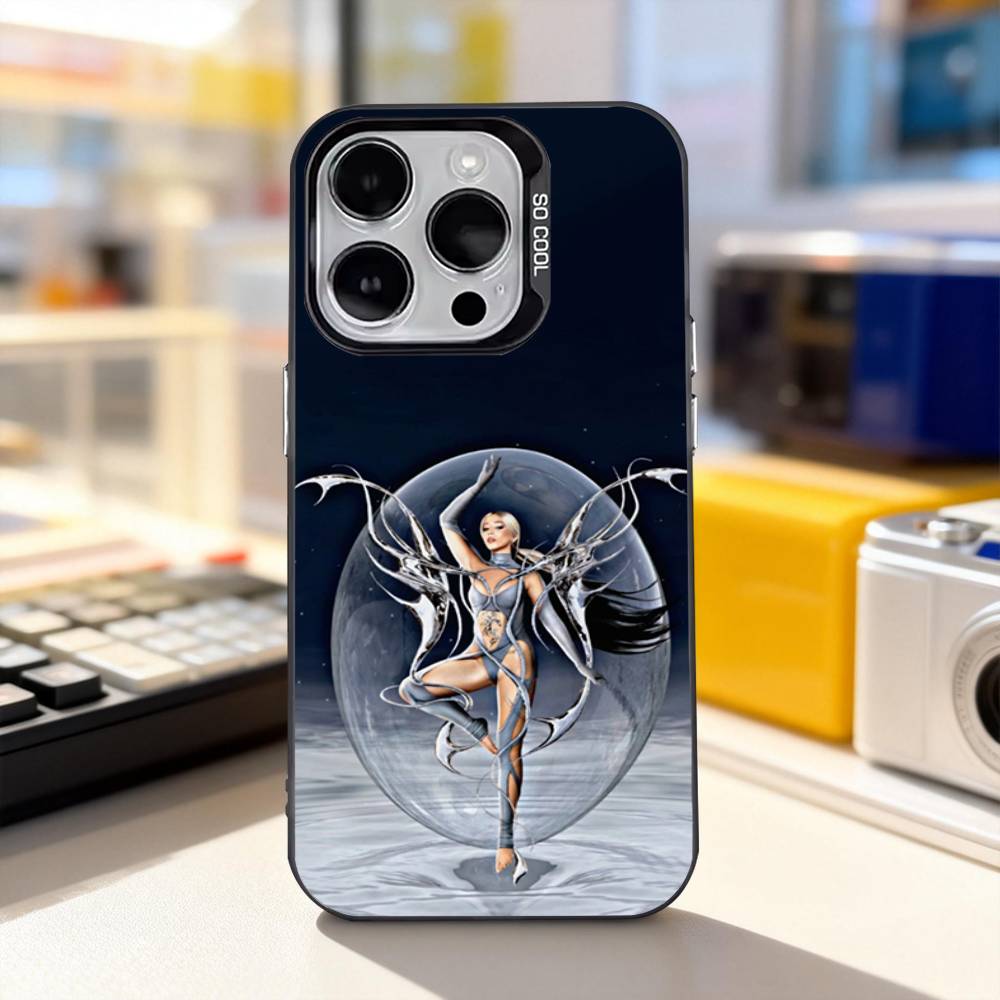 L-Lola Singer Indigo Cool Phone Case For iPhone 17,16,15,14,13,12,11,Pro,XS,Max,Plus,Mini,SE4,E Black Matte Shockproof Cover