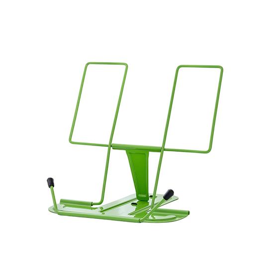 Foldable Iron Book Stand Adjustable Holder with Non-Slip Base Portable Desktop Stand for book, Sheet Music & Office Study A