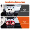 Red ABS Interior Air Conditioner Button Panel Trim Cover For Fiat 500 2016-