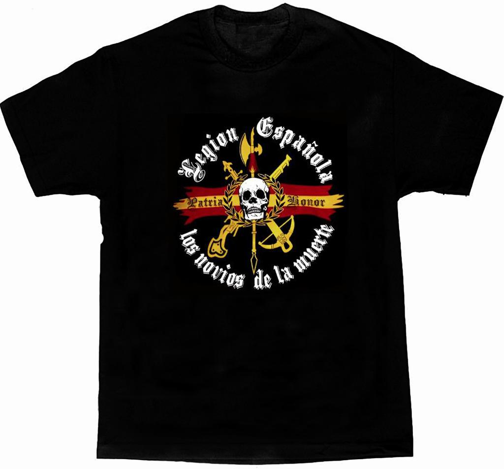 Legión Española Los Novios De La Muerte Spanish Legion TShirt Summer Cotton Short Sleeve ONeck Mens T Shirt New S3XL