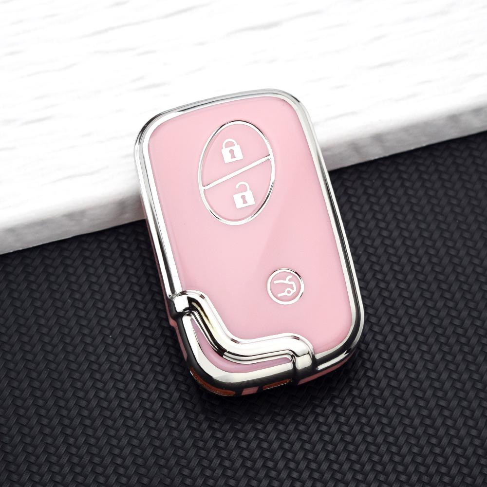 

3 Buttons TPU Smart Remote Key Fob Case for Lexus IS250 CT200 CT200h RX270 RX350 RX450 Car Key Cover Holder Keychain Accessories